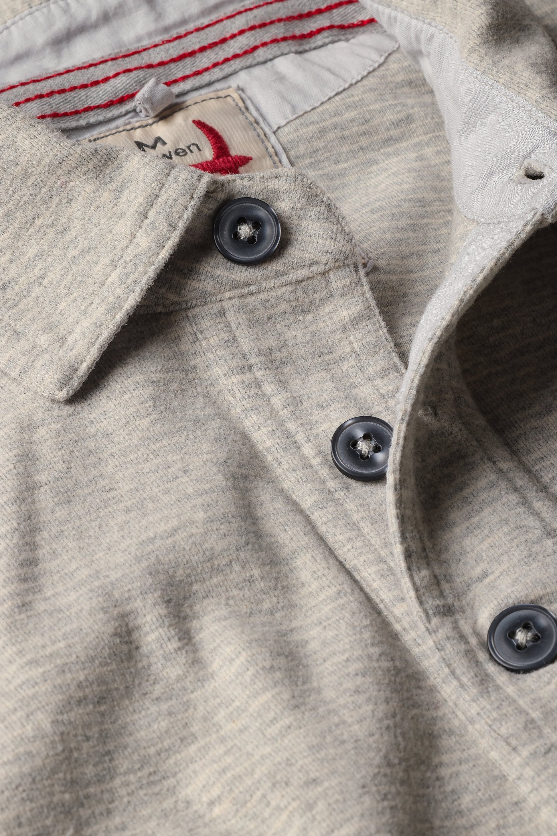 Relwen Mariner Polo - Light Grey Stripe