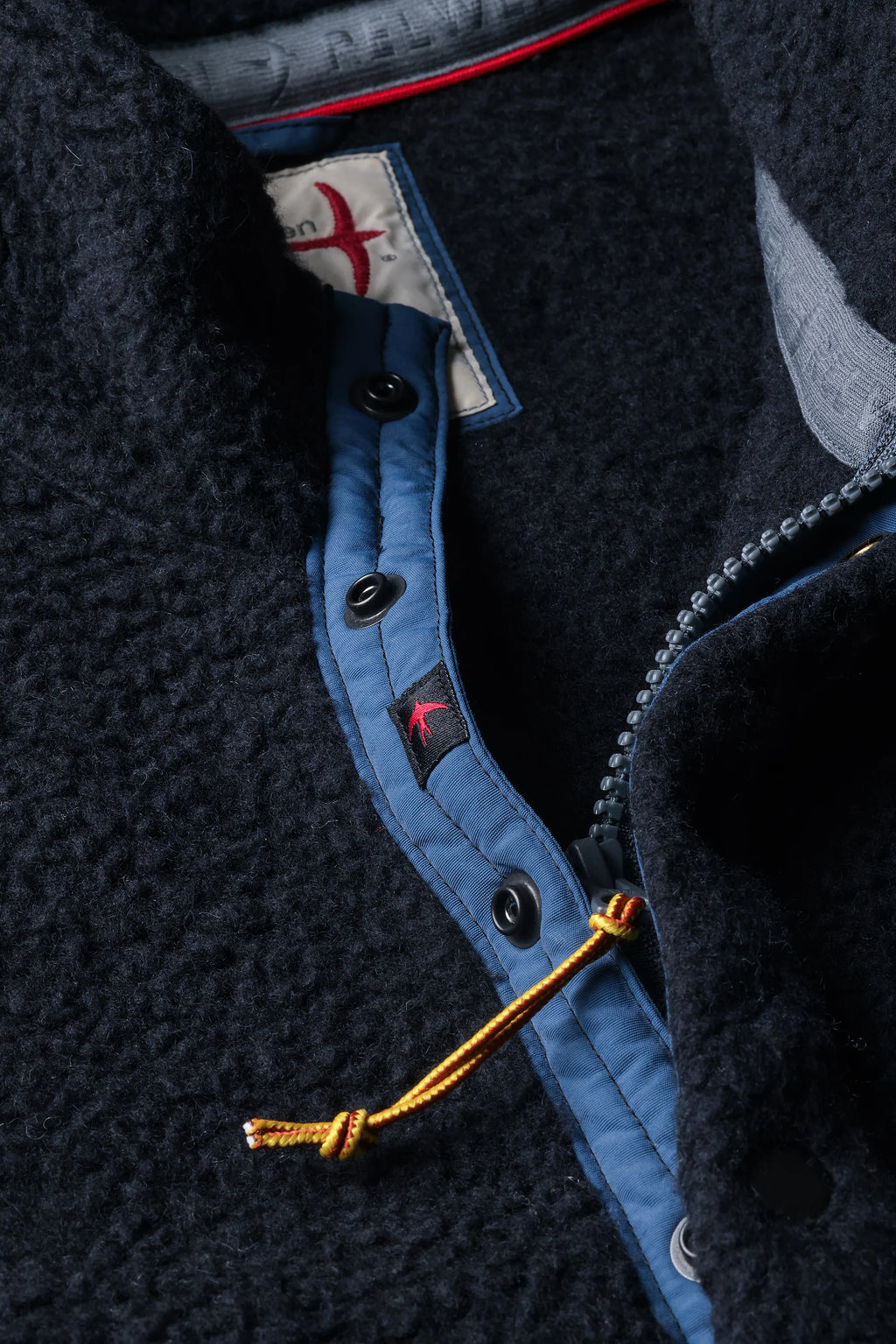 Relwen Wooly Shag Snap-Zip - Midnight