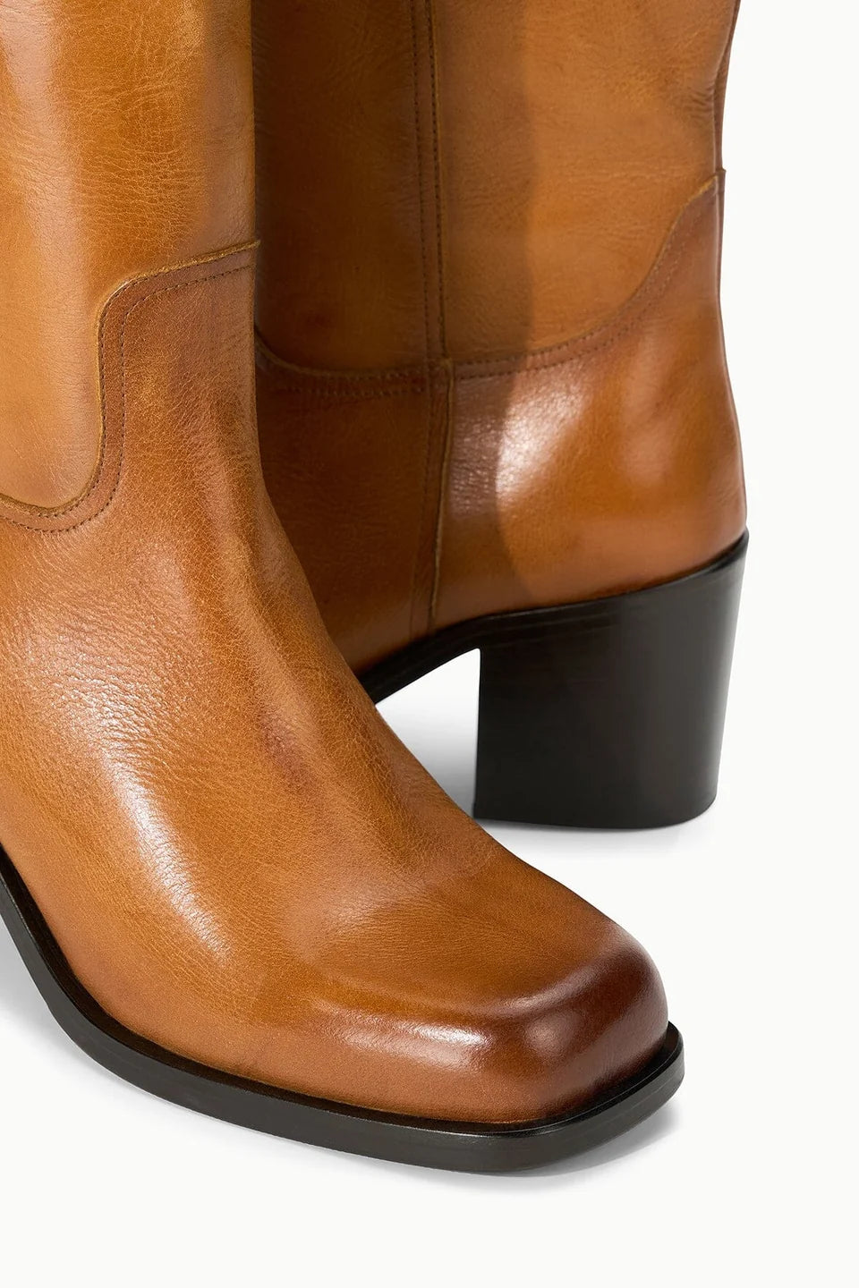 Staud Brooklyn Boot Cashew Distressed
