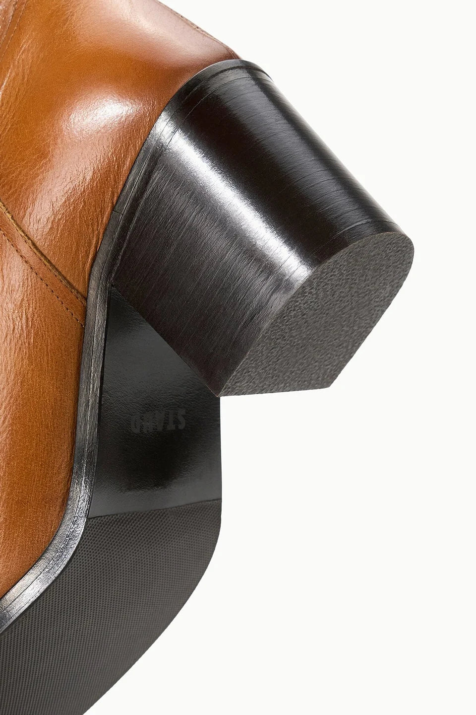 Staud Brooklyn Boot Cashew Distressed