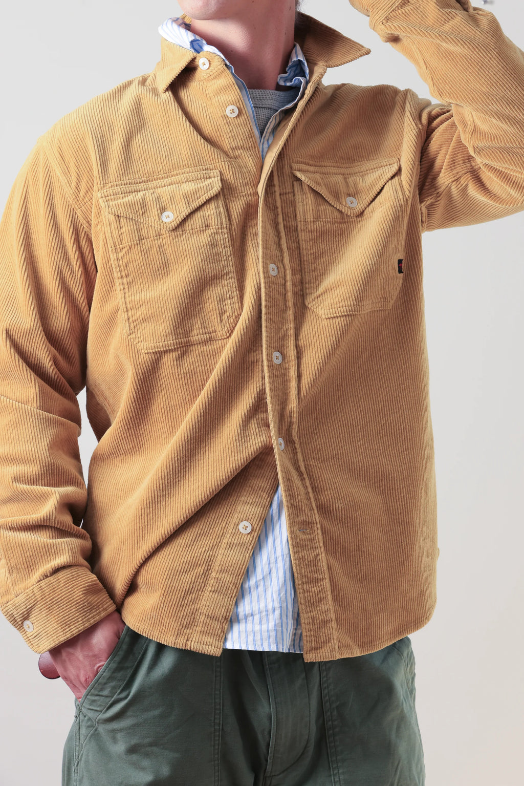 Relwen Cord Workshirt  - Honey