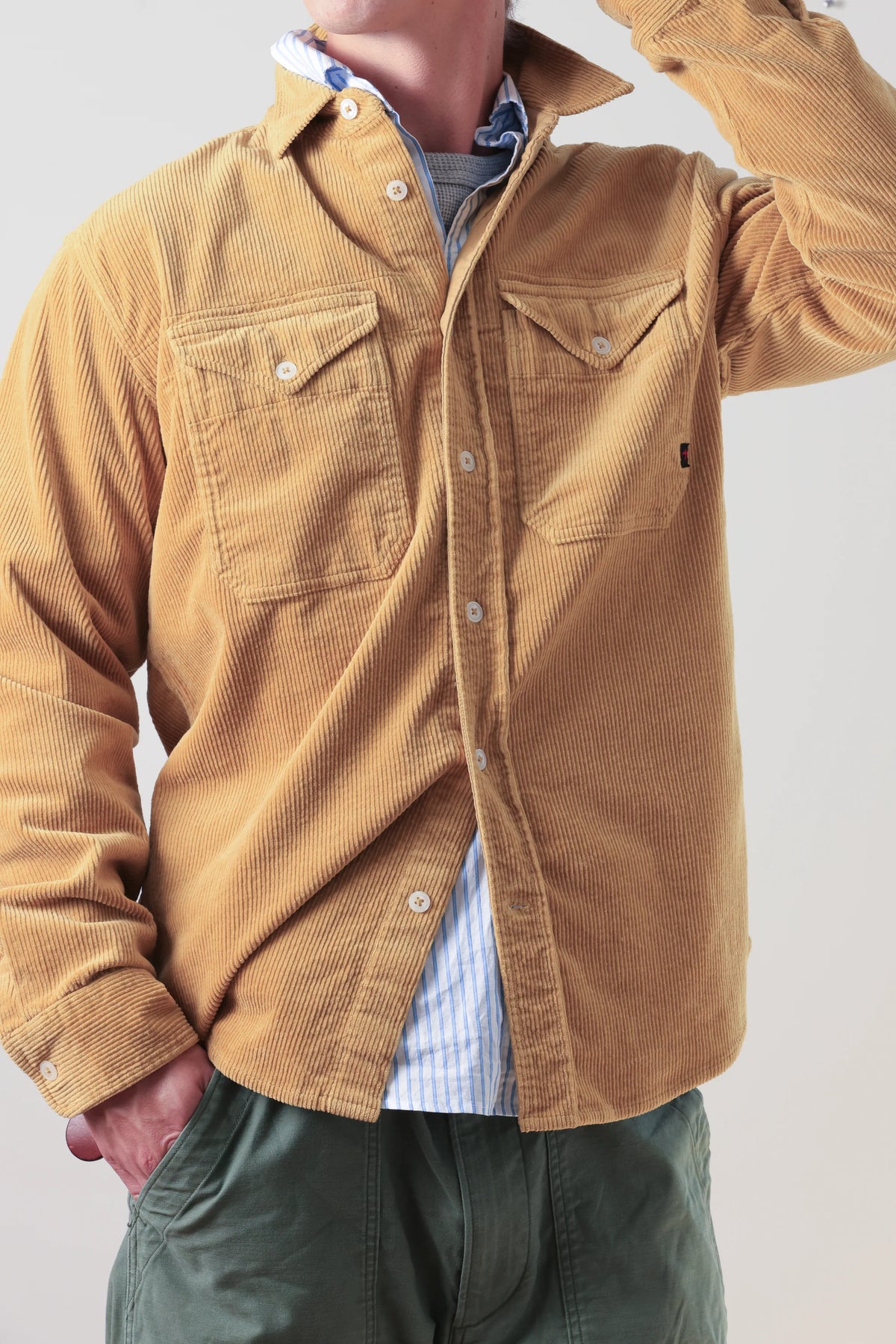 Relwen Cord Workshirt  - Honey