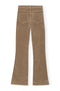 Ganni Brown Washed Corduroy Trousers