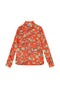 Ganni Printed Satin Shirt - Poinciana