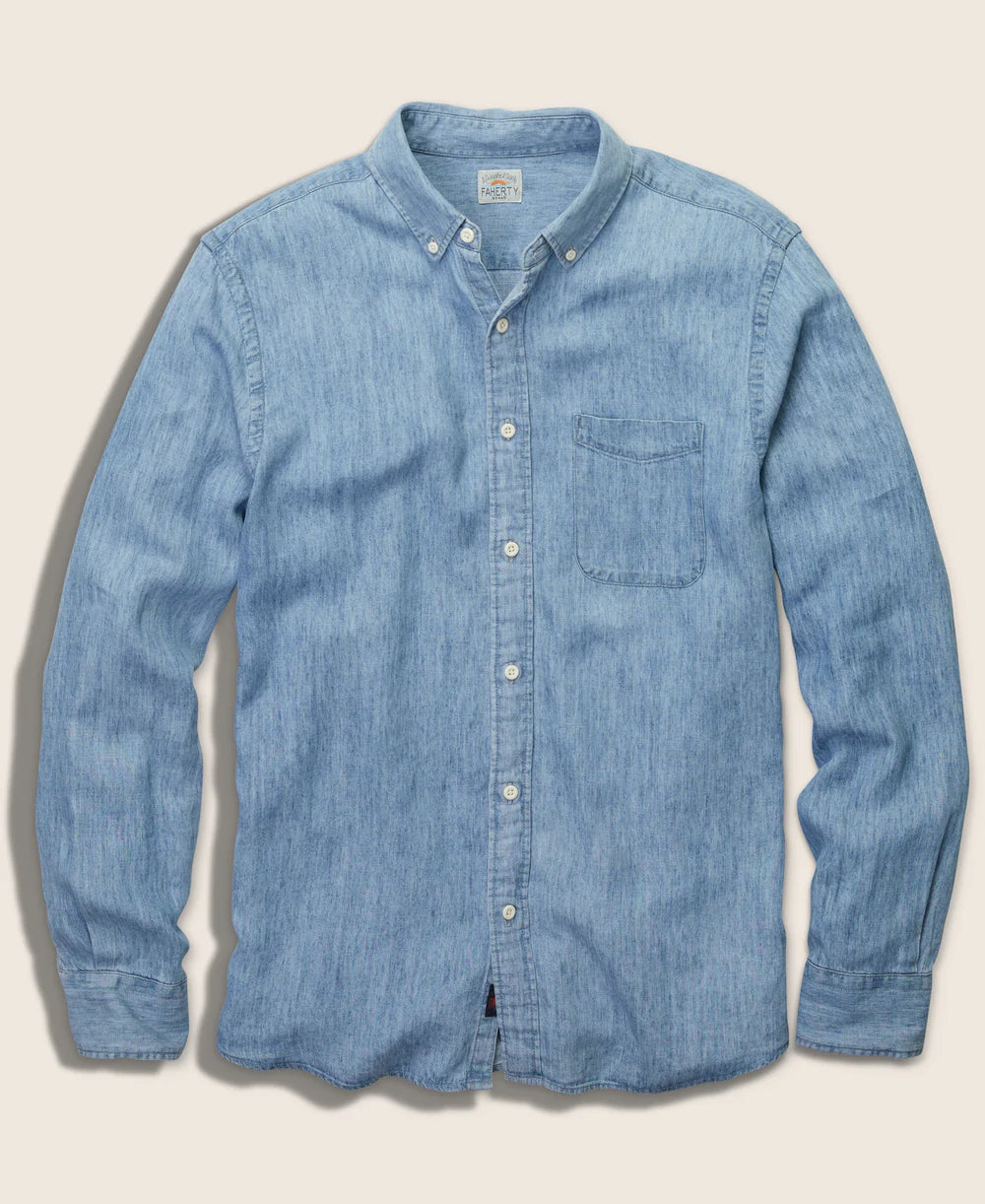 Faherty The Tried And True Chambray Shirt