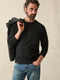 Faherty Legend™ Sweater Crew - Heathered Black