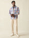 Faherty Surf Flannel Bristol Blue Plaid