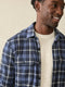 Faherty Legend Sweater Shirt Blue Winds Plaid