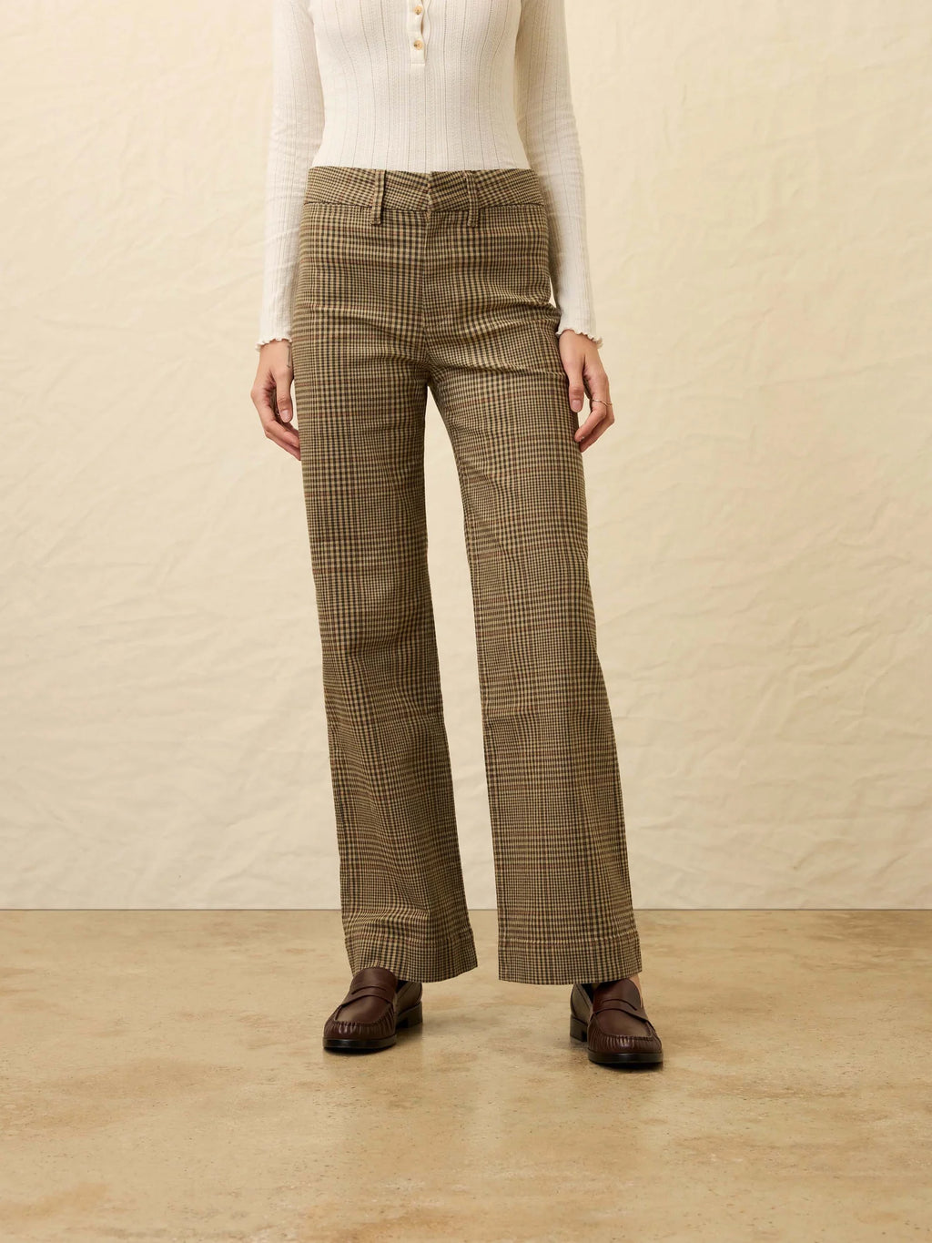 Faherty Twill Tide Slim Straight Pant - Wildwood Plaid