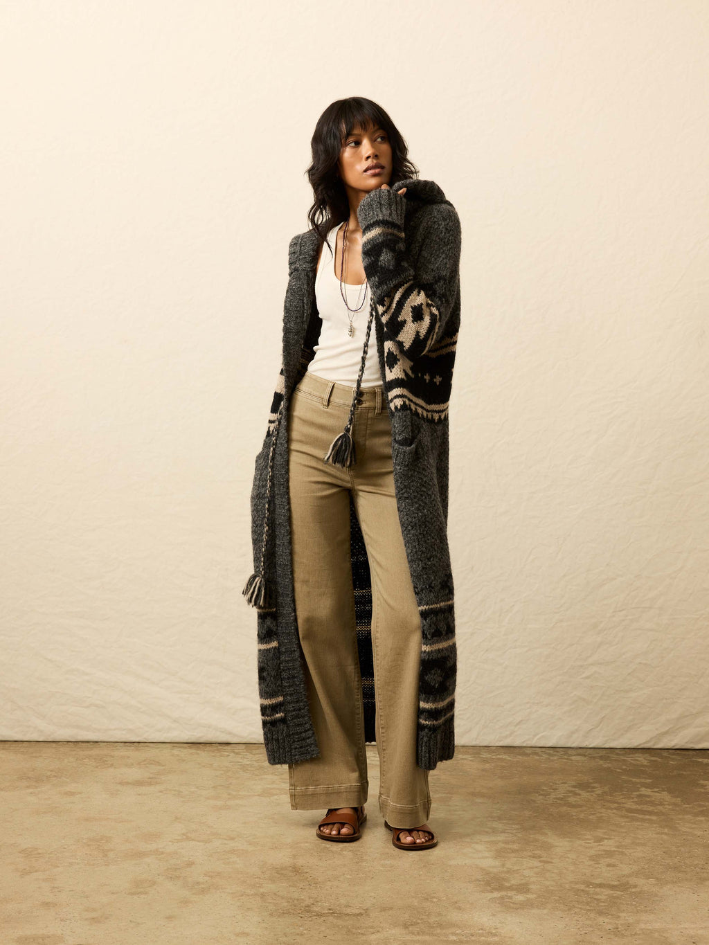 Faherty Steven Paul Judd Chahtah Hooded Duster - Charcoal Chahtah