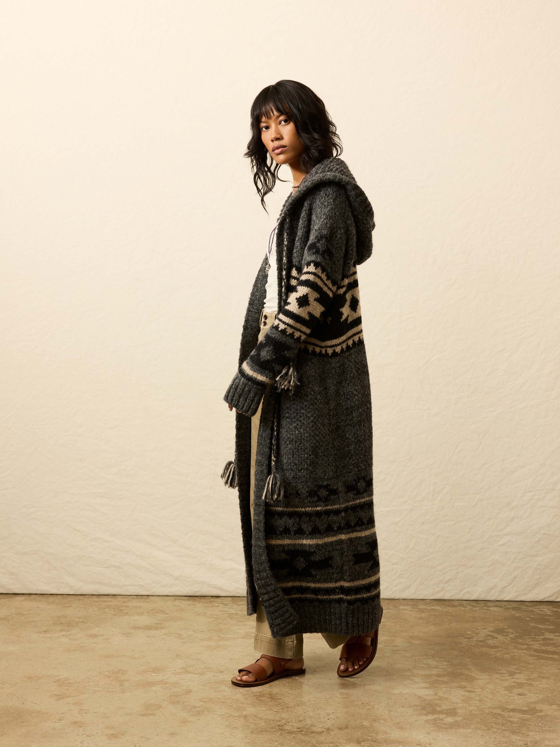 Faherty Steven Paul Judd Chahtah Hooded Duster - Charcoal Chahtah