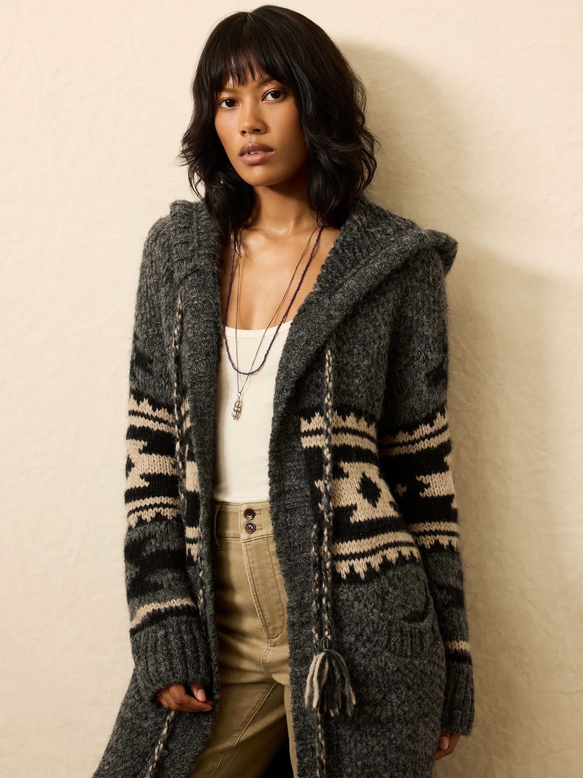 Faherty Steven Paul Judd Chahtah Hooded Duster - Charcoal Chahtah