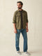 Fahery Legend Sweater Shirt  - Olive Melange Twill