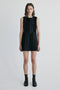 Palma Martin Fellini Suede Panel Mini Dress - Black