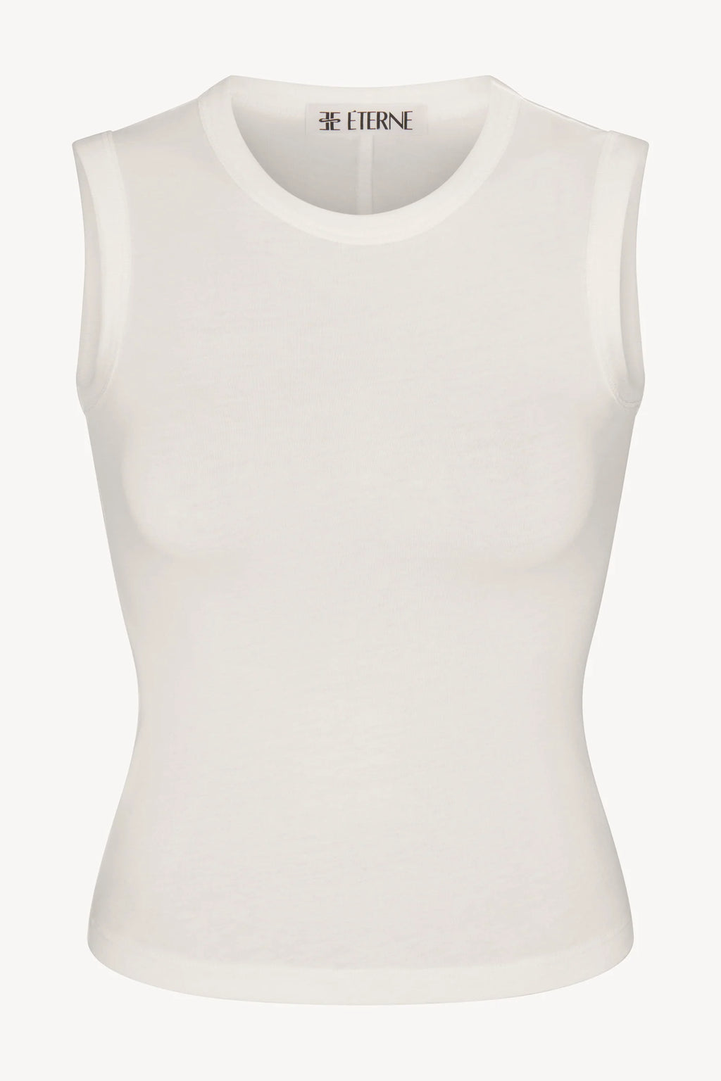ÉTERNE Fitted Muscle Tank  - Ivory