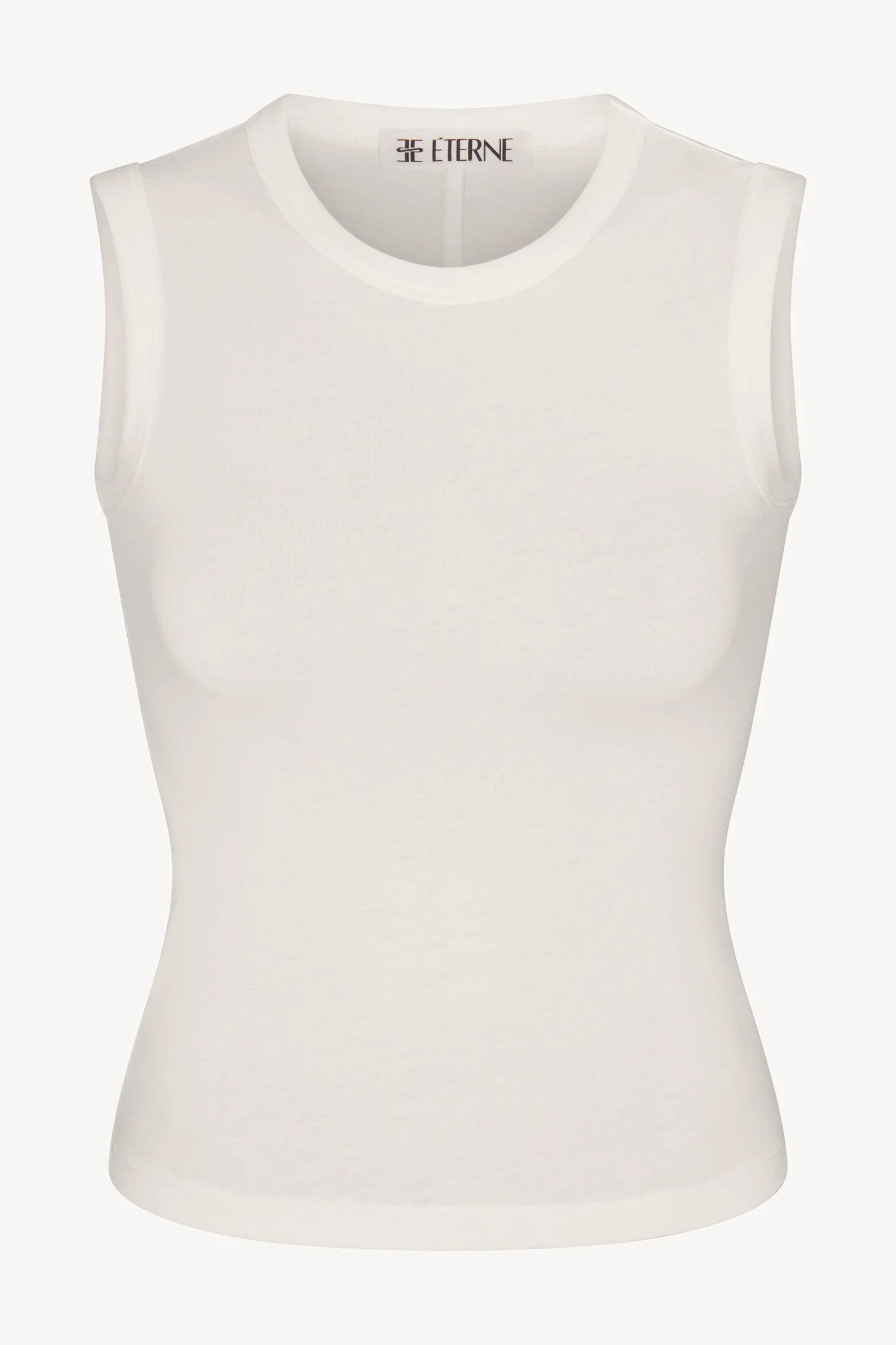 ÉTERNE Fitted Muscle Tank  - Ivory