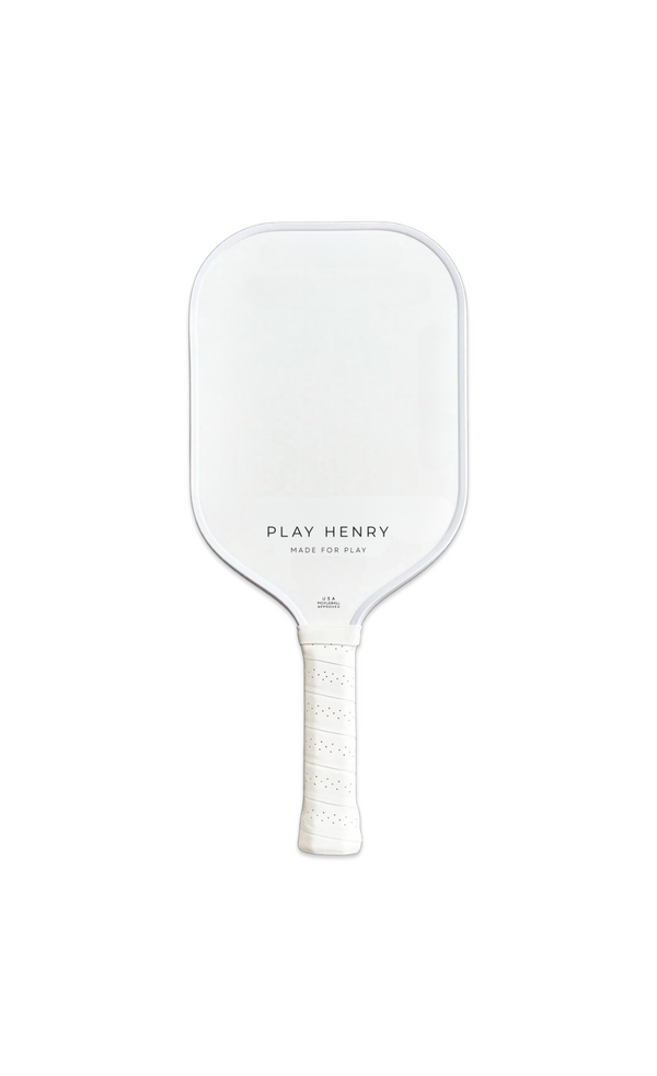 PLAY HENRY "The Hank" Pickleball Paddle in White