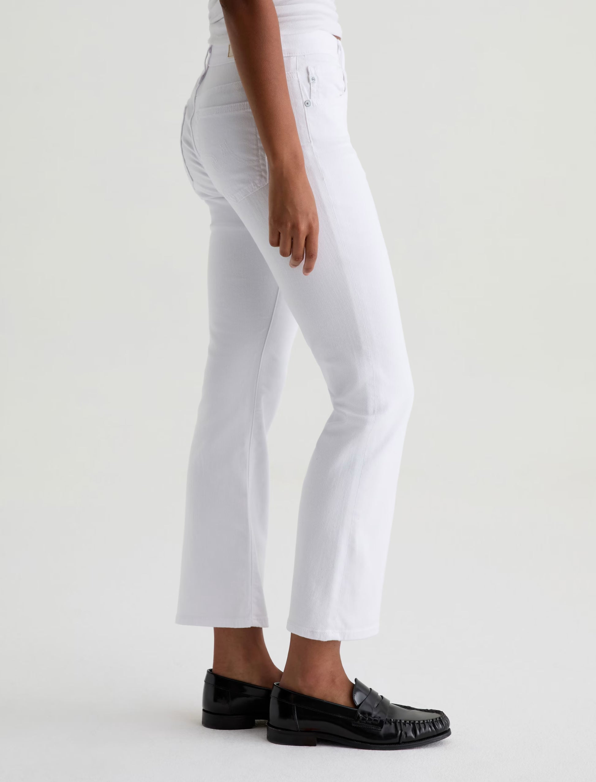 AG Farrah Boot Crop - Gallery White