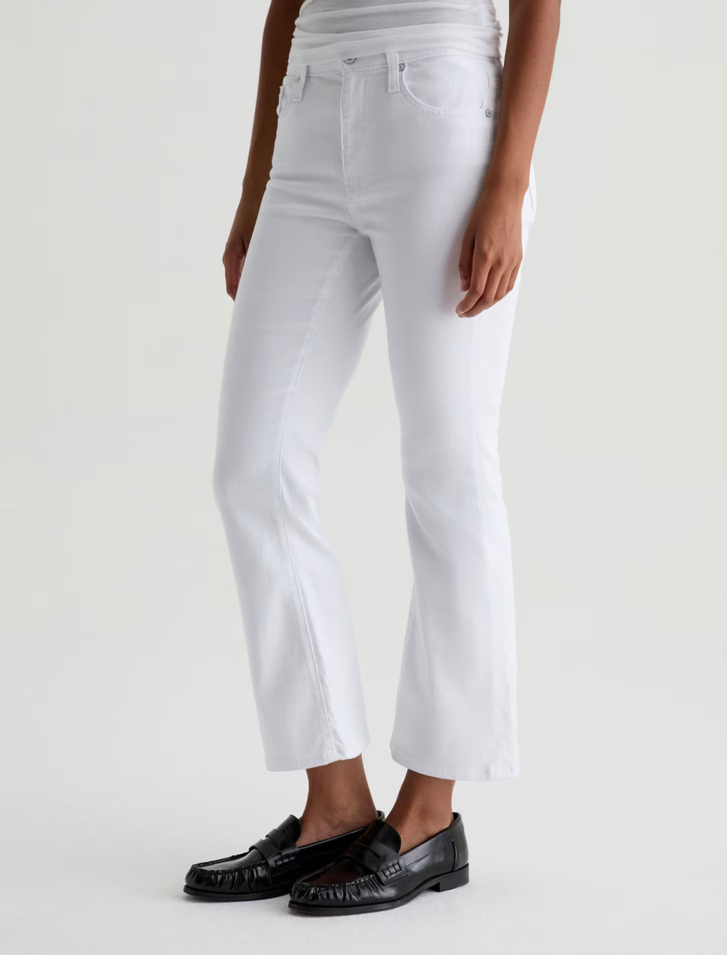 AG Farrah Boot Crop - Gallery White