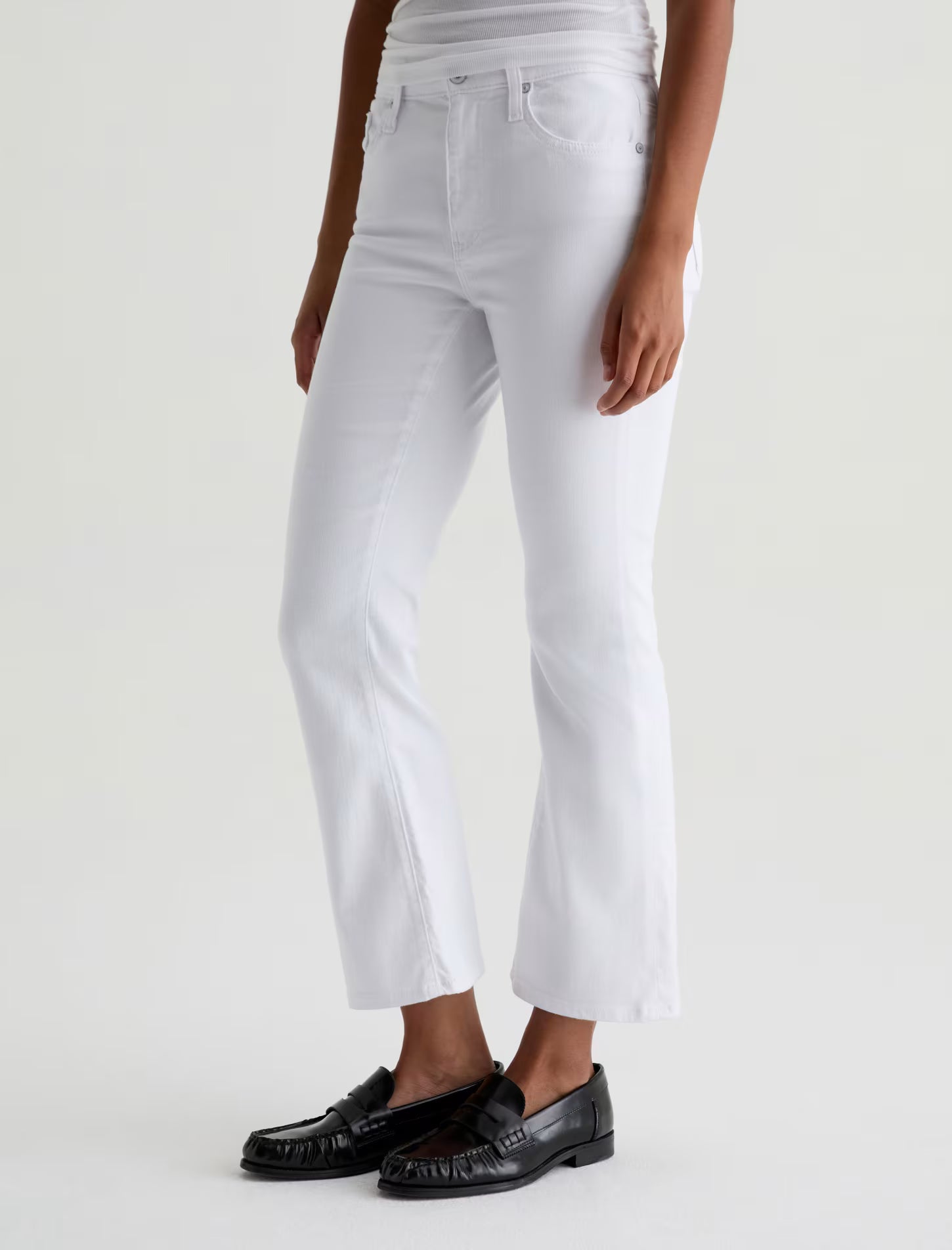 AG Farrah Boot Crop - Gallery White