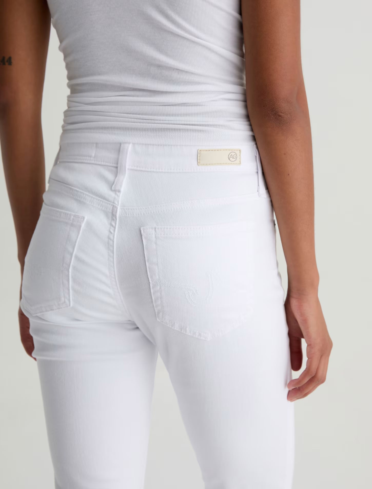 AG Farrah Boot Crop - Gallery White