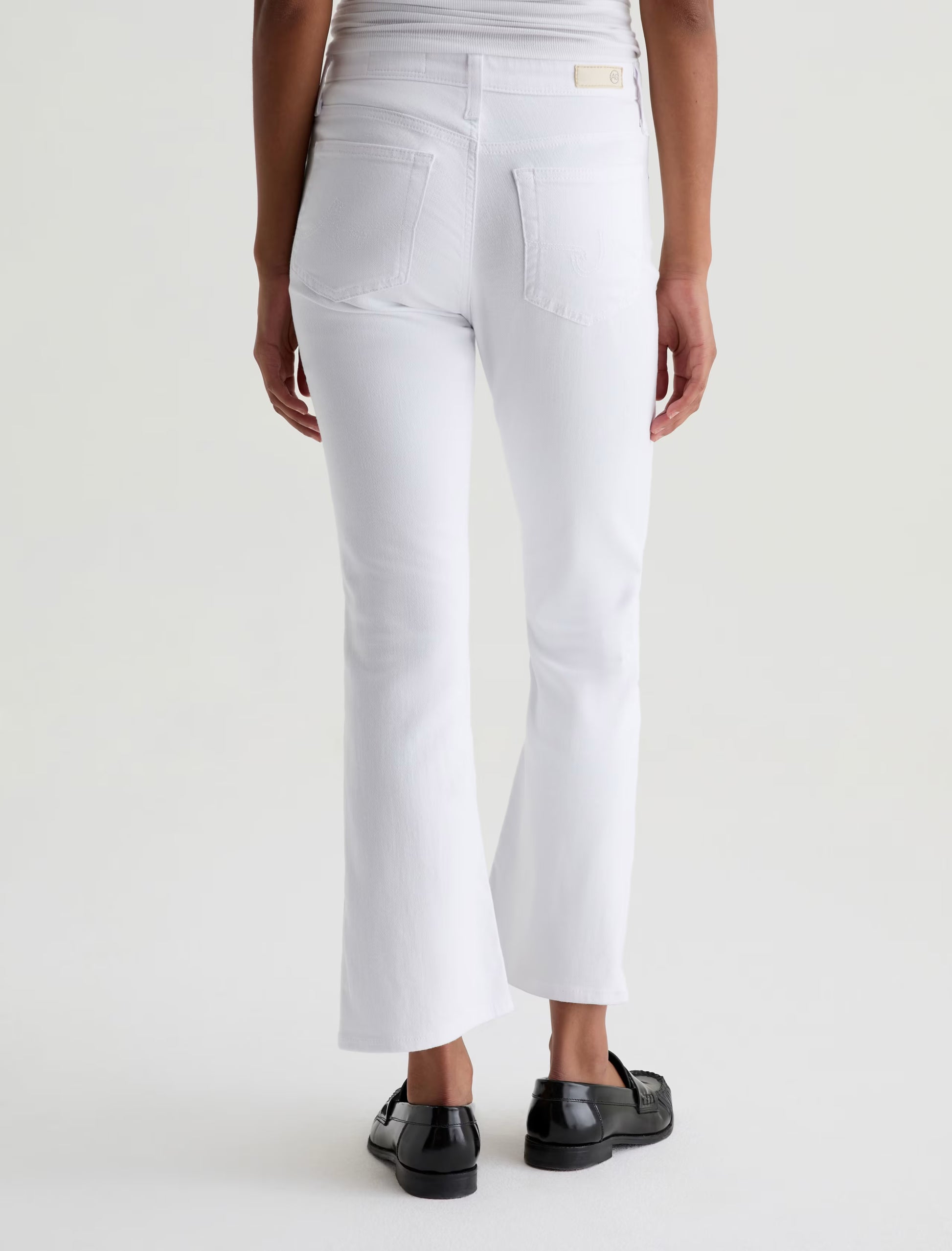 AG Farrah Boot Crop - Gallery White