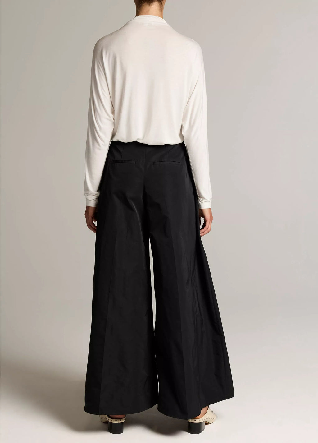 Vince Faille High-Waist Evening Pant - Black