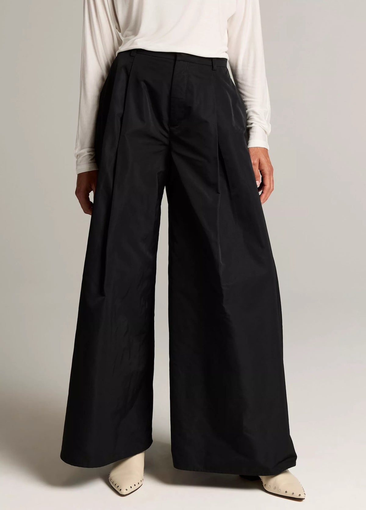 Vince Faille High-Waist Evening Pant - Black