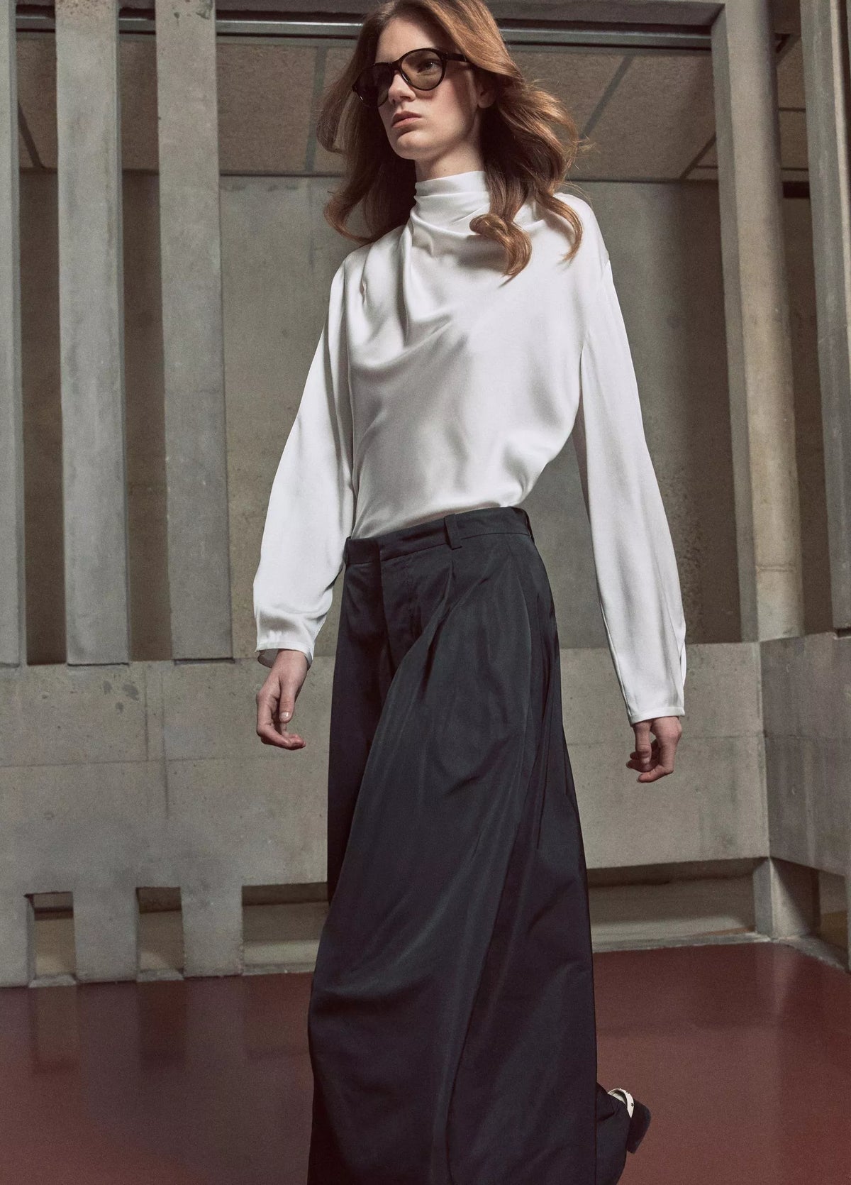 Vince Faille High-Waist Evening Pant - Black