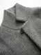 Alex Mill Ribbed Cardigan in Cashmere - Heather Pewter