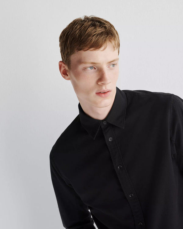Rag & Bone Engineered Oxford Shirt - Black