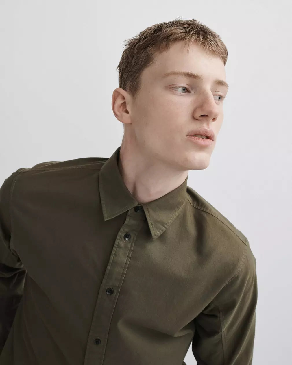 Rag & Bone Fit 2 Oxford Cotton Shirt in Olive Night