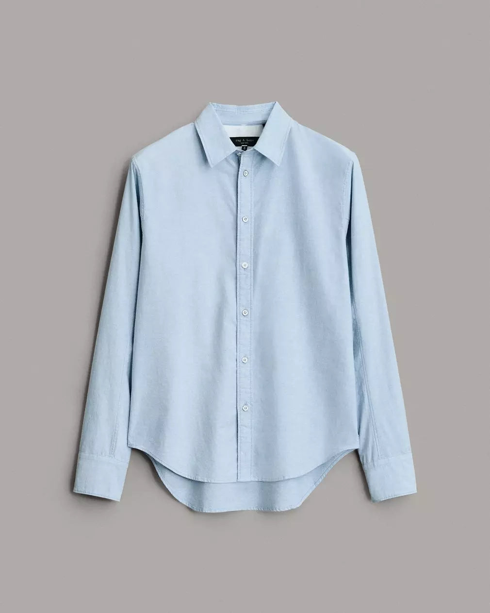 Rag & Bone Fit 2 Cotton Oxford Shirt Slim Fit Shirt - Blue Oxford