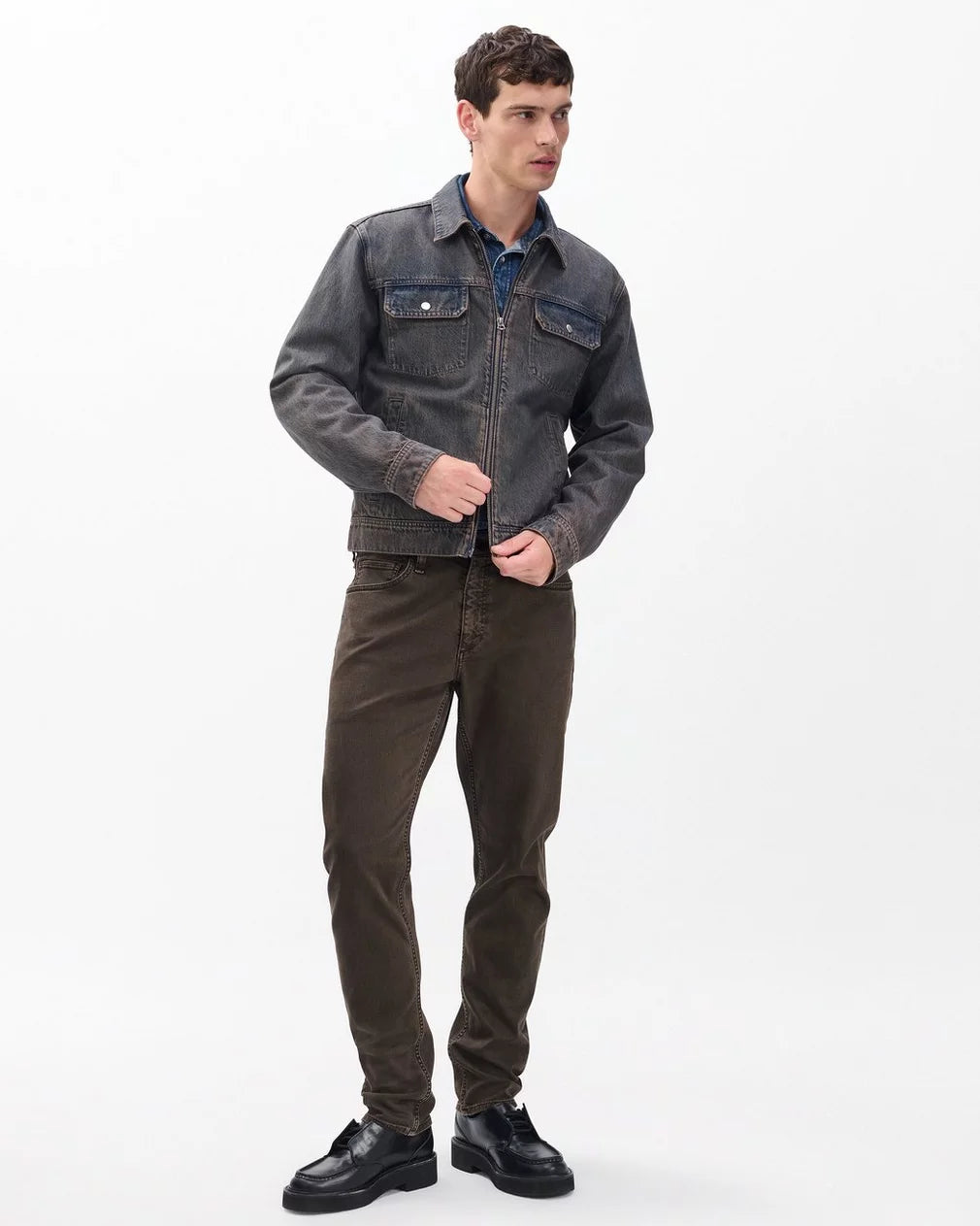 Fit 3 Athletic Jeans Aero Stretch- Stonewall