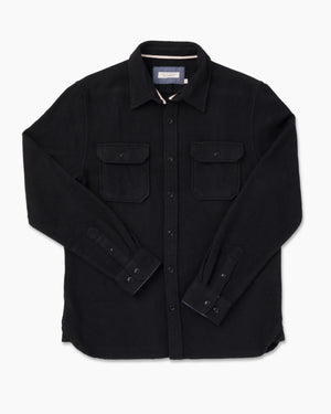 Ace Rivington Winter Flannel - Utility Shirt - Black Houndstooth