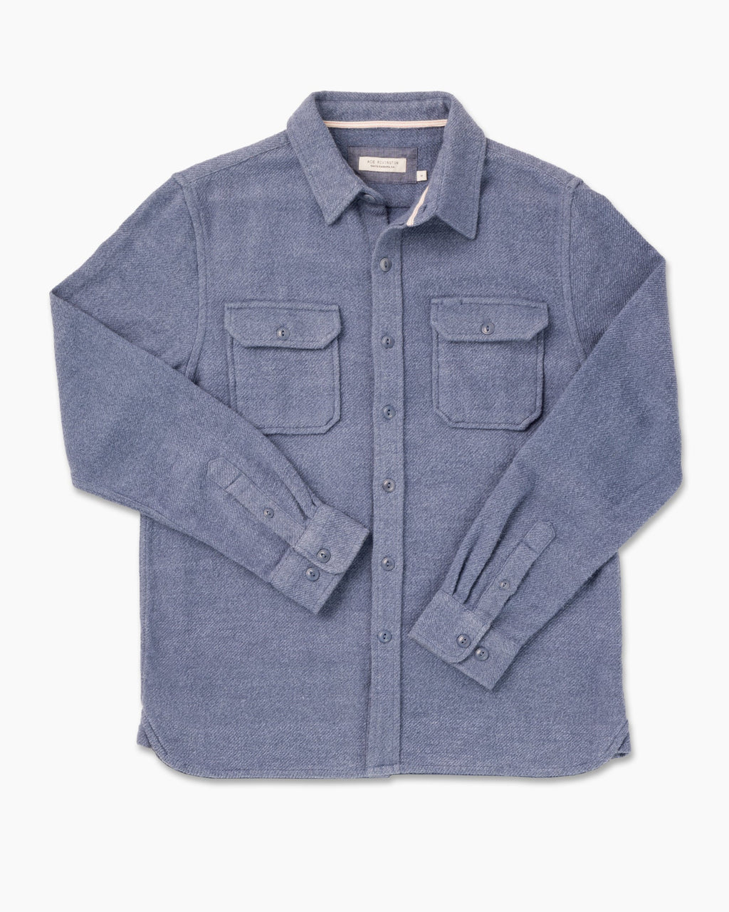 Ace Rivington Winter Flannel - Utility Shirt - Slate Blue