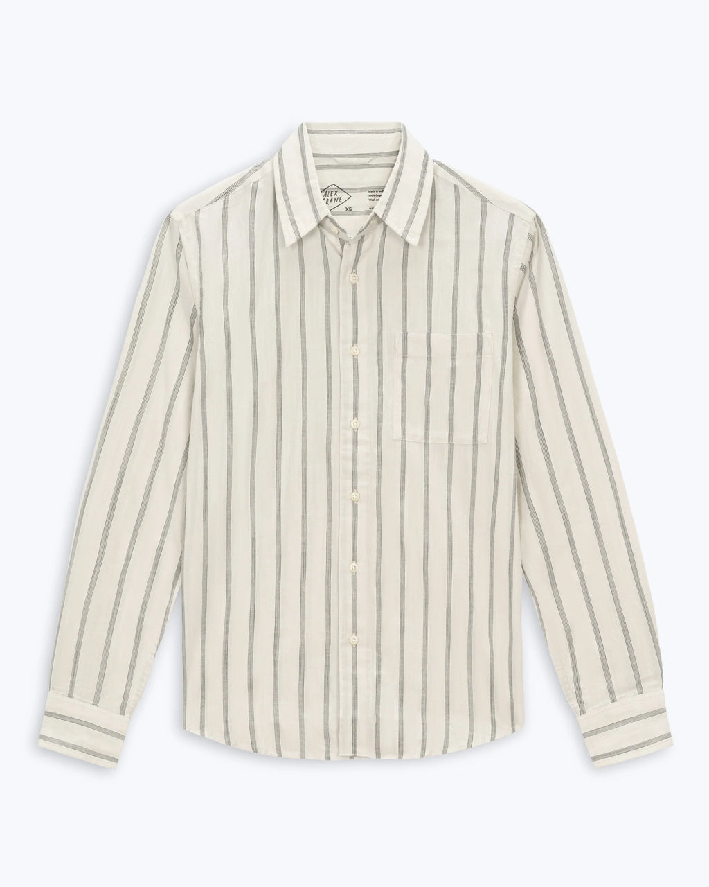 Alex Crane Air Cotton Button Up - Night Stripe