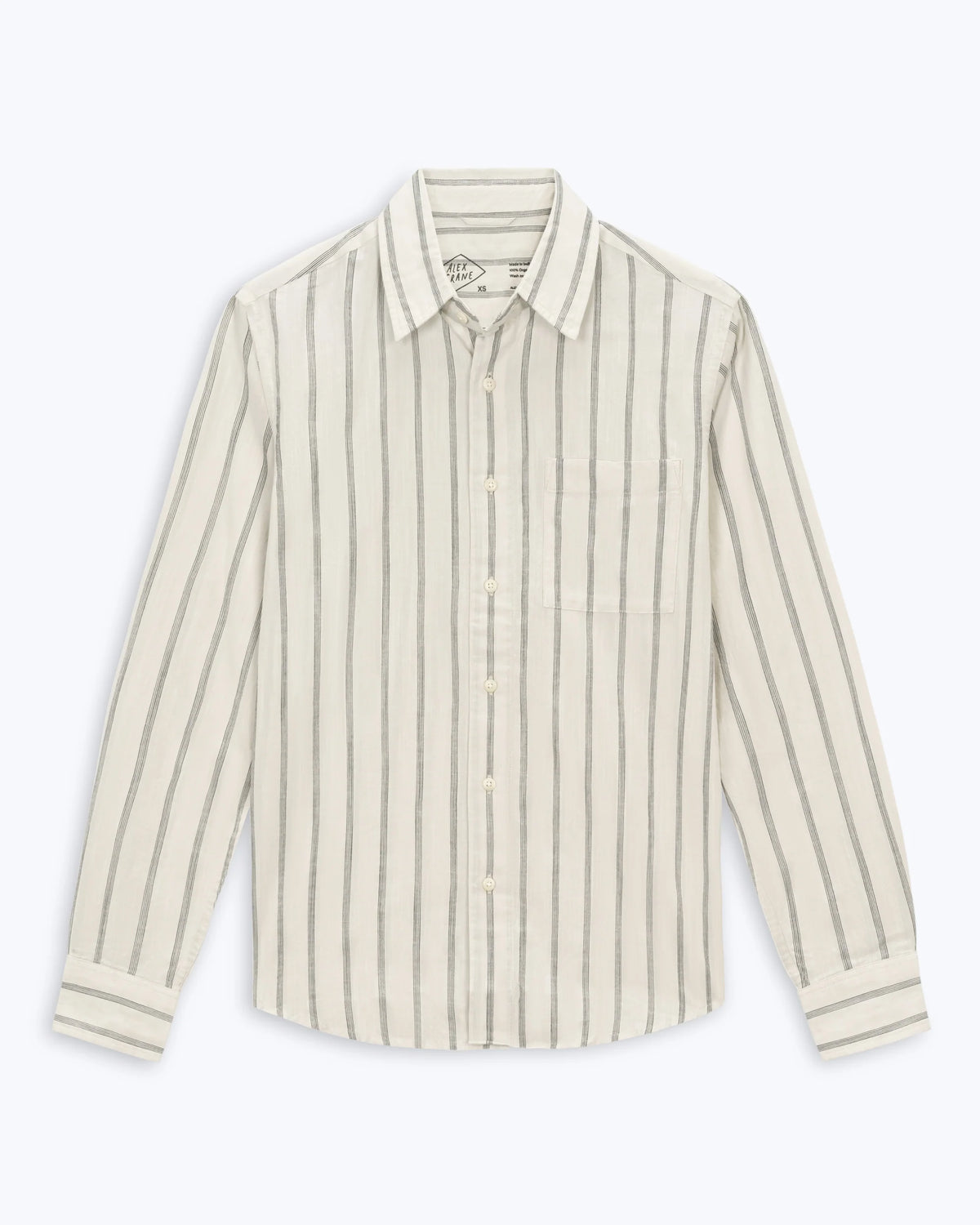 Alex Crane Air Cotton Button Up - Night Stripe