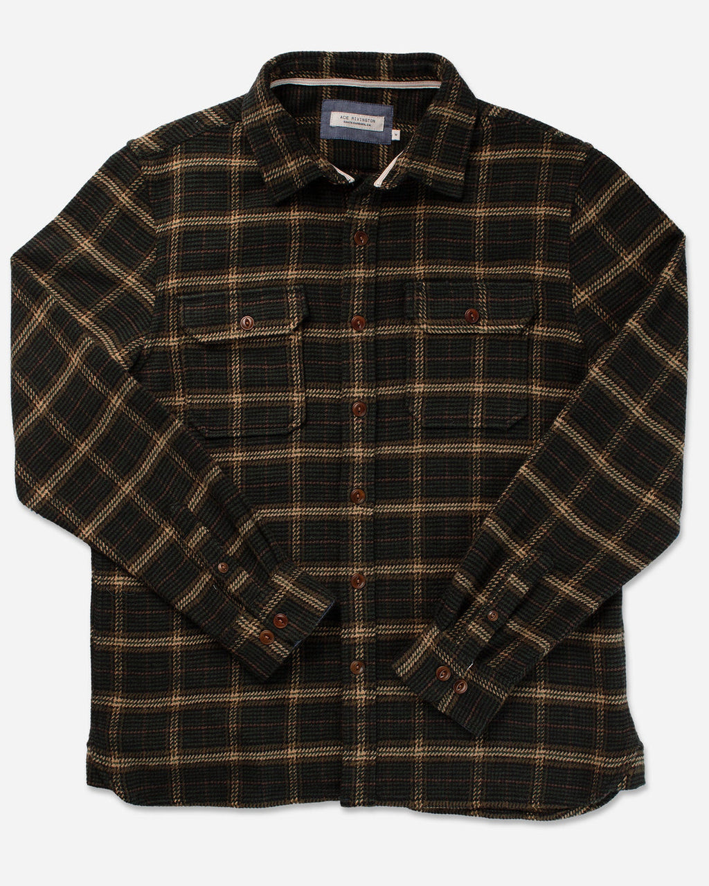 Ace Rivington Winter Flannel Utility Shirt - Forest Hound