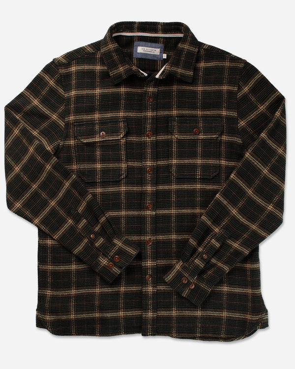 Ace Rivington Winter Flannel Utility Shirt - Forest Hound