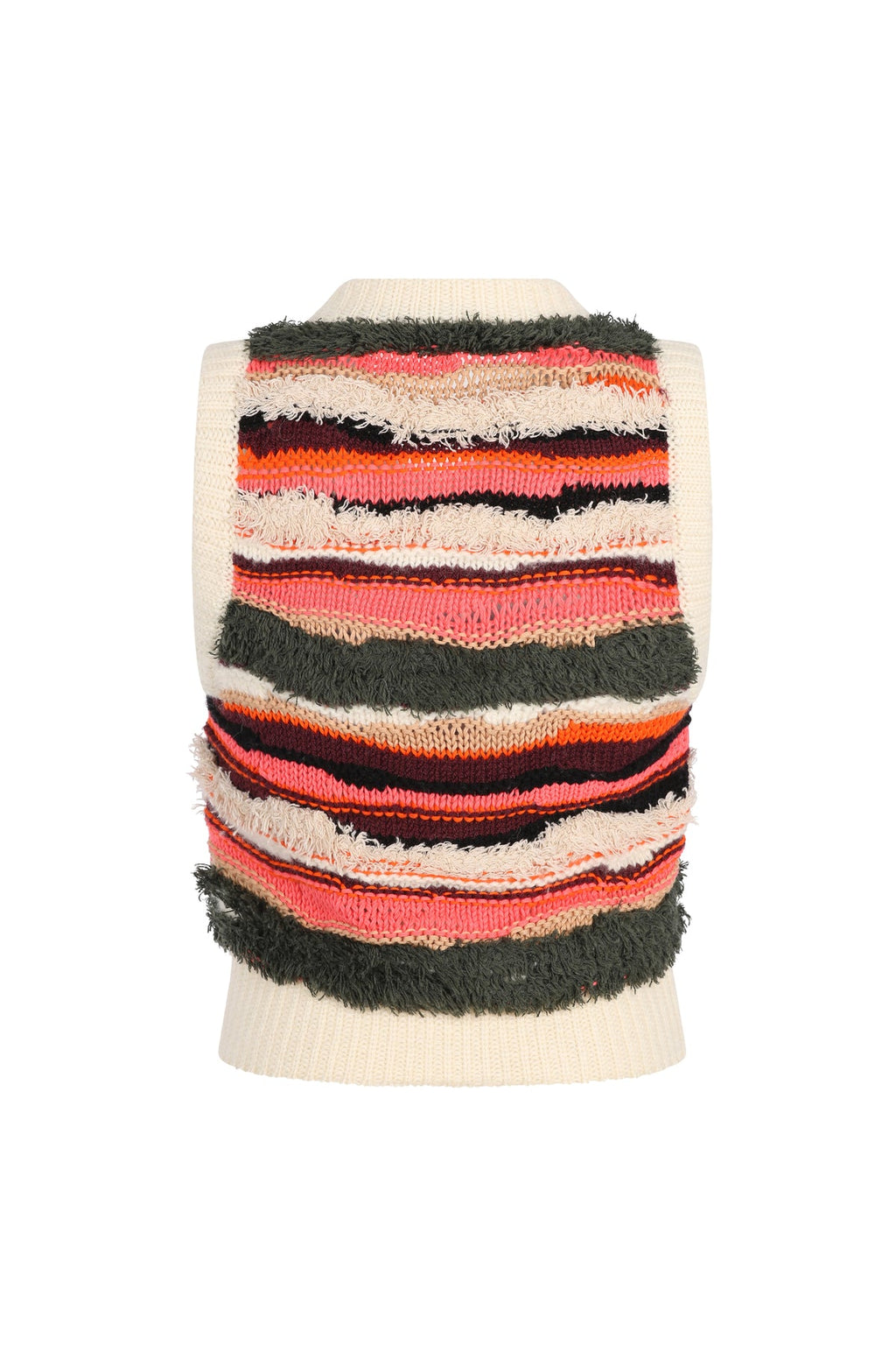 Carolina K Fox Vest - Ruby Marble Print
