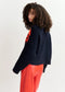 Essentiel Antwerp Navy & Red Floral Knitted Sweater