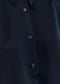 Essentiel Antwerp Navy Satin Shirt W/ Padded