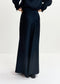 Essentiel Antwerp Navy Satin Maxi-Length Skirt