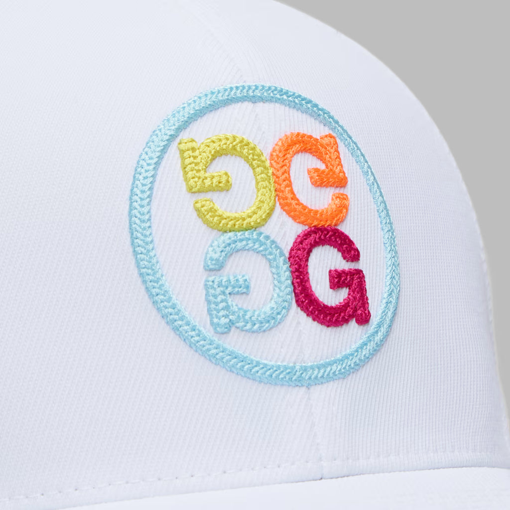 G/FORE Chainstitch Circle G's Contrast Hat  - Snow / Multi
