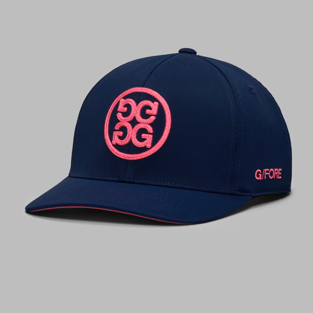 G/FORE Chainstitch Circle G's Contrast Hat - Twilight / Knockout Pink