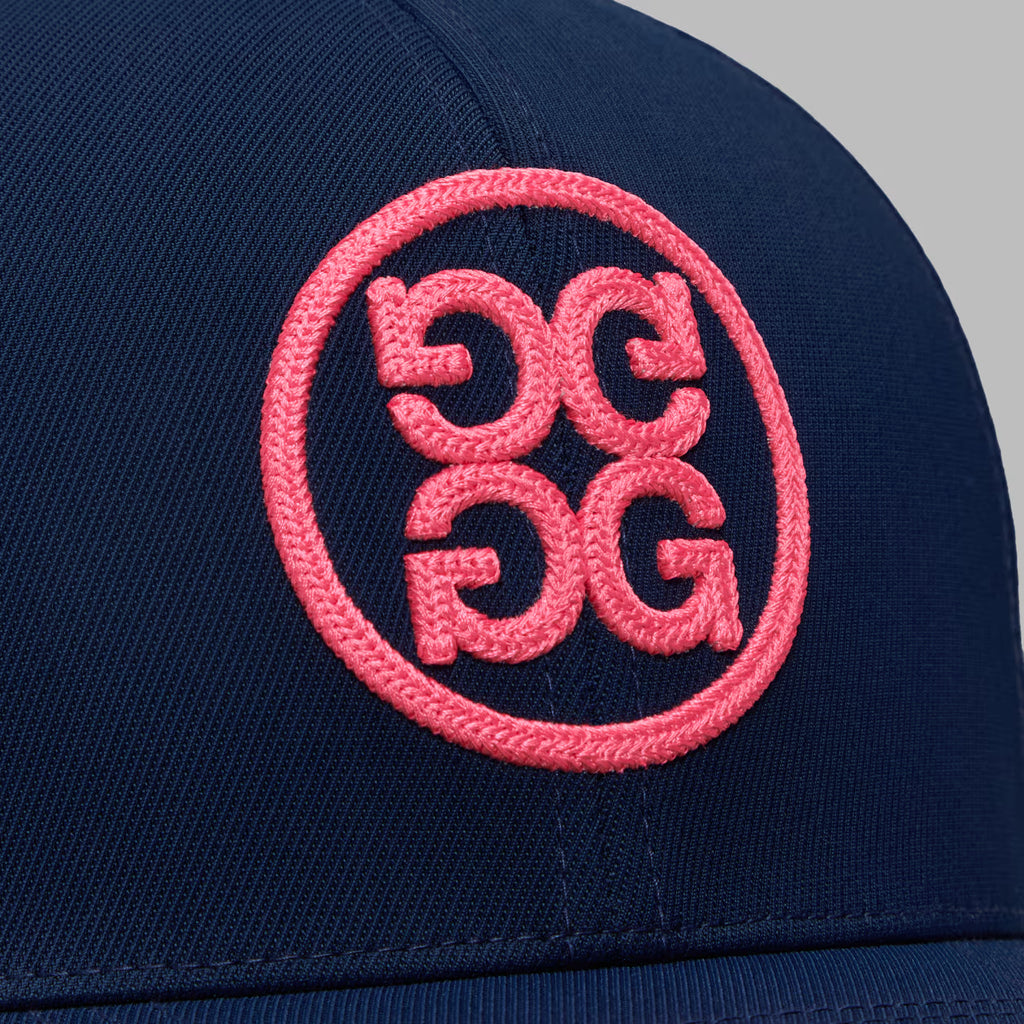 G/FORE Chainstitch Circle G's Contrast Hat - Twilight / Knockout Pink