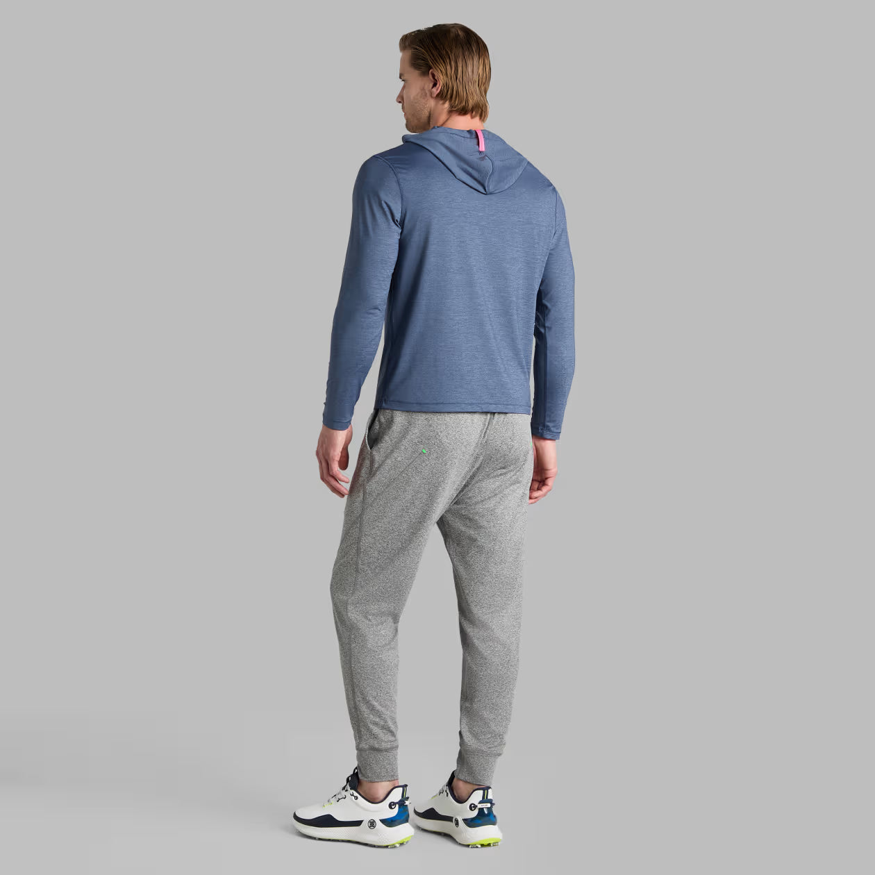G/FORE Mélange Ice Nylon Hoodie - Twilight Melange