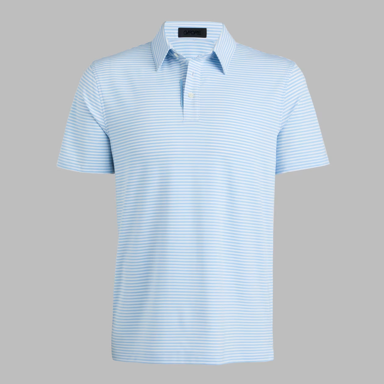 G/FORE All Play Stripe Stretch Knit Polo  - Baja