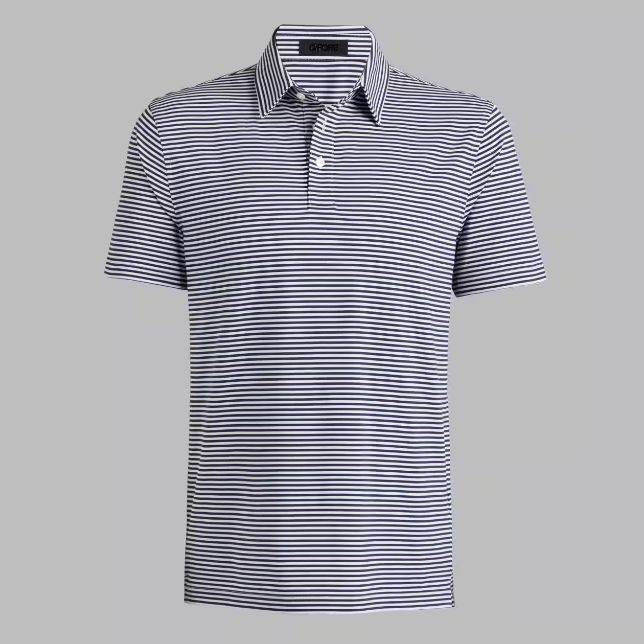 G/FORE All Play Stripe Stretch Knit Polo  - Twilight